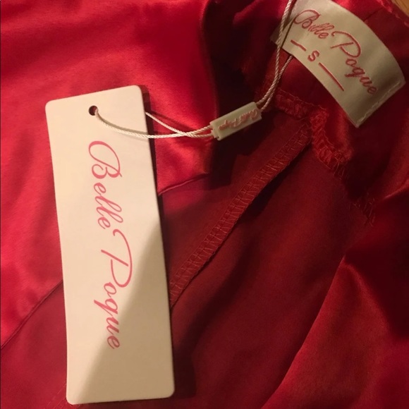 Belle Poque foreign red silk long sleeve jacket - Picture 2 of 6